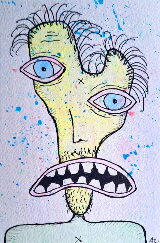 self portrait drawing